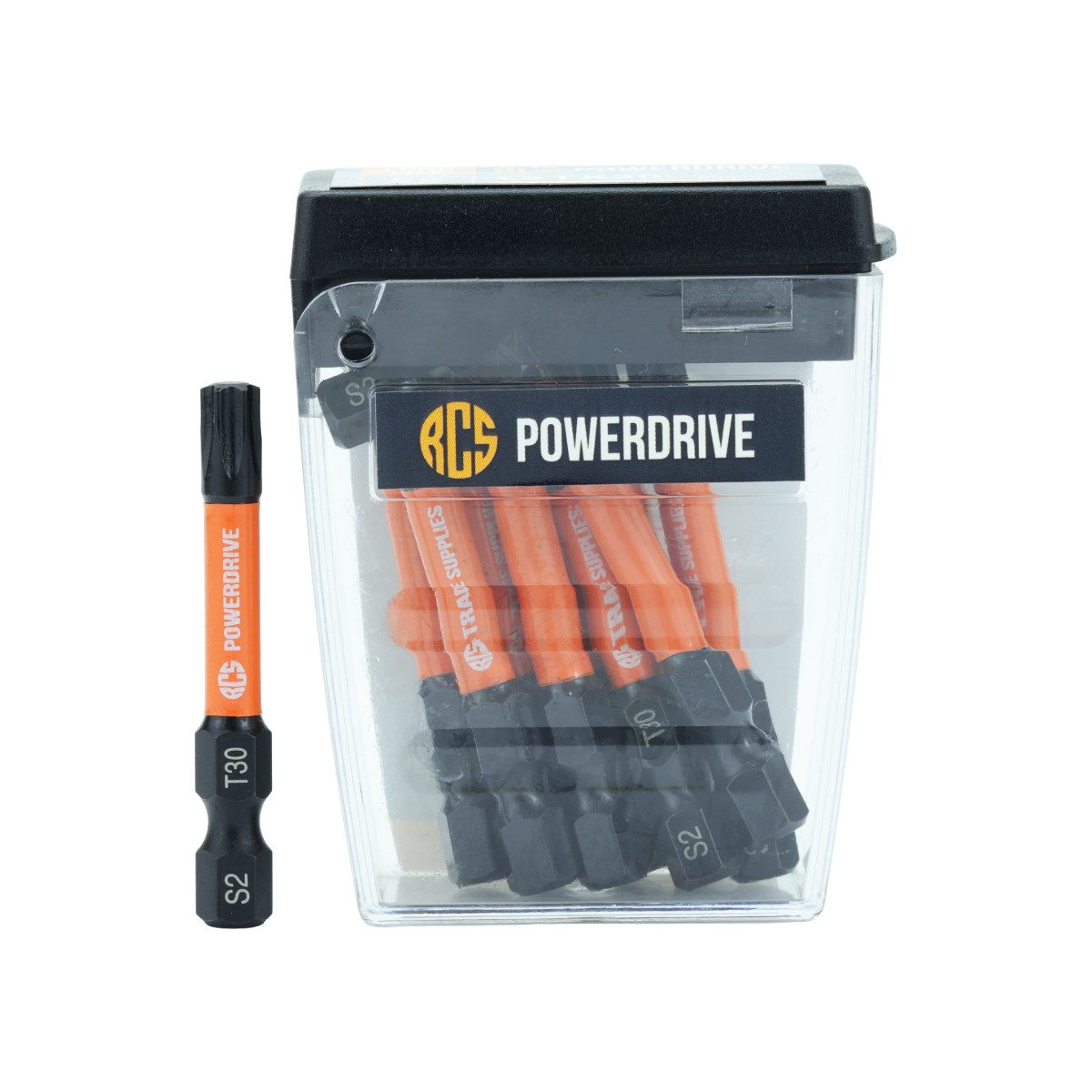 RCS PowerDrive TX30 50mm Impact Driver Bits - 10pc Tub