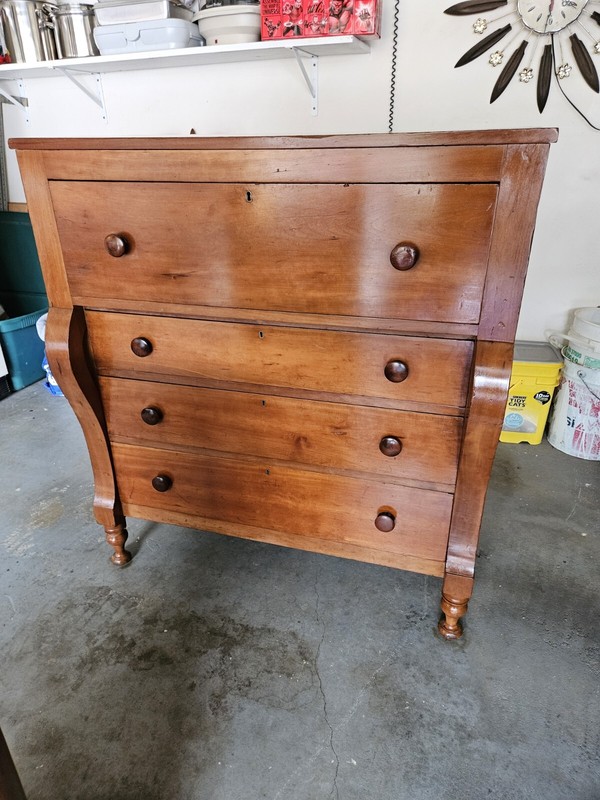 Period 19th Century American Made Cherry Chest of Drawers