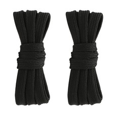 2pair Double Layer Flat Shoe Laces Dark Blue for Sneakers Adults Kids 24-72 Inch