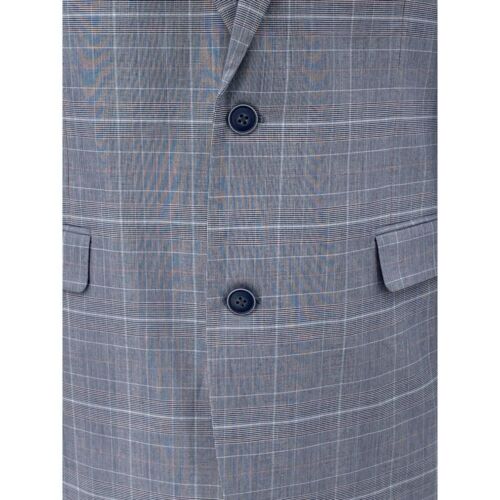 Tommy Hilfiger THFlex Gray Plaid Single Breasted Men's Blazer Size 42 Long - Picture 3 of 15