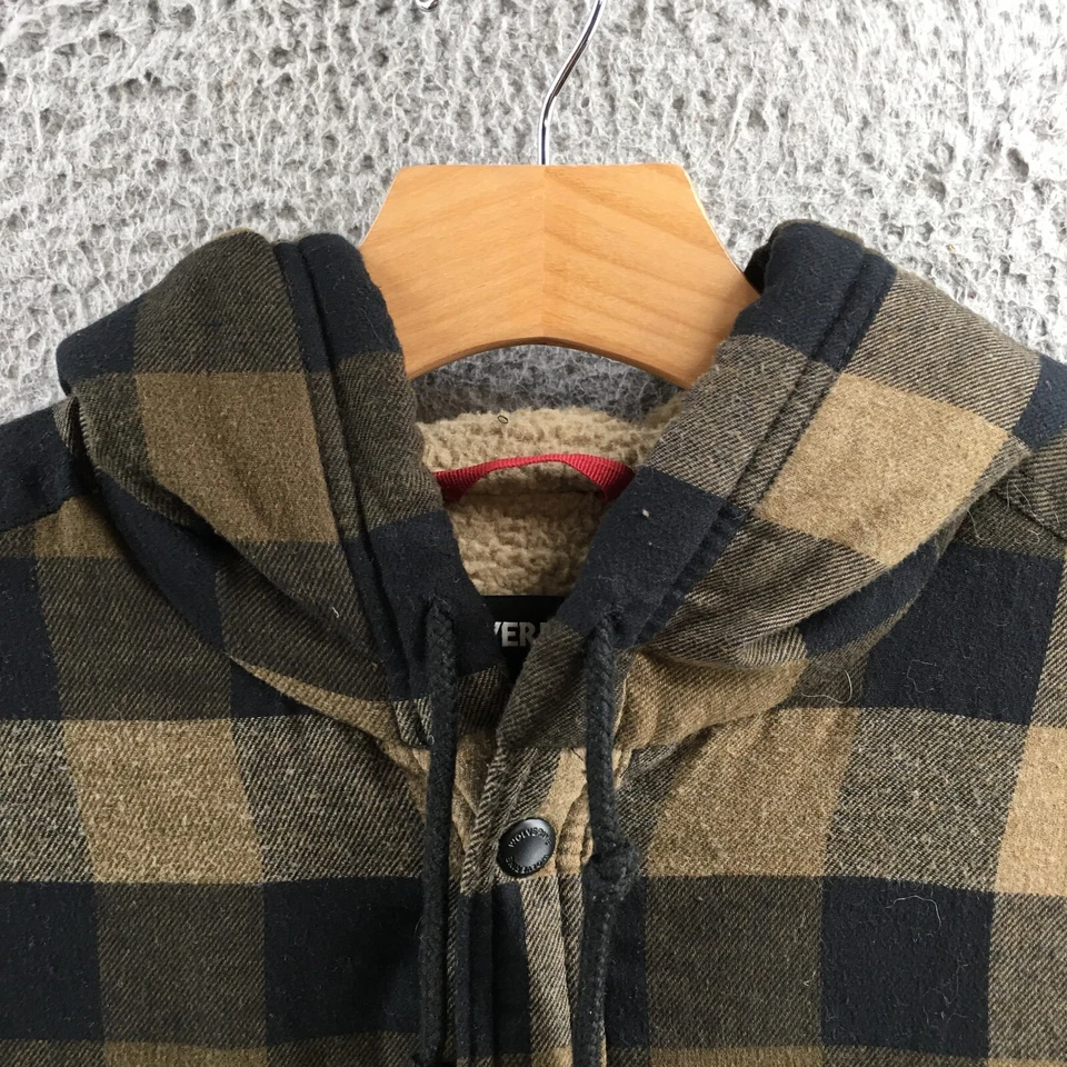 Chaqueta con Capucha Wolverine Para Hombre XXL Multi Cuadros Mezcla de Algodón Con Capucha Manga Larga Foto 3 de 4