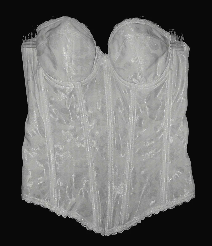 Sujetador Longline Valmont Floral Deluser sin tirantes con aros blanco 899 precio de venta sugerido por el fabricante - 205 USD. 34B Foto 4 de 4