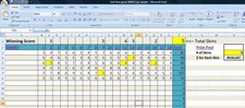SIMPLE GOLF SKINS GAME EXCEL PROGRAM, Enter Scores  Highlight winning SKINS
