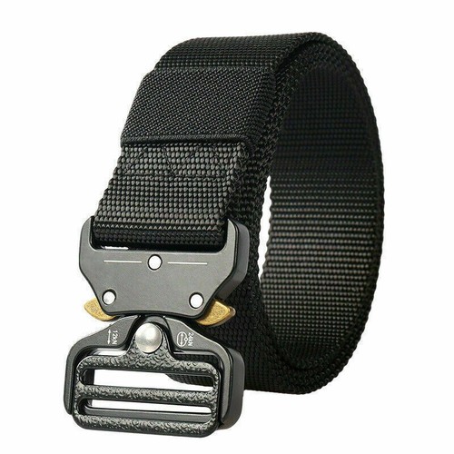Tactical Army Combat Belt Waistband Men's Casual Military Rescue Rigger Belts - Foto 13 di 15