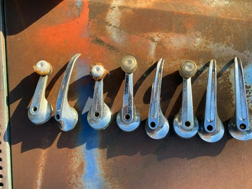 78 FORD GRANADA Door Handle Window Crank Set 4 Door 79 Green OEM Free Ship B60 - Picture 5 of 10