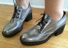 dakota ziggy stardust 935 silver platform rocky horror disco US 7.5 UK 38 glam — photo 4