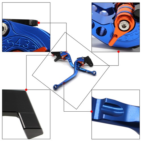 Palancas de embrague de freno cortas CNC para motocicleta MT-03 YZF-R3 2017-2021 MT-02 15-16 - Imagen 4 de 26