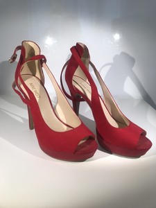 red platform heels uk