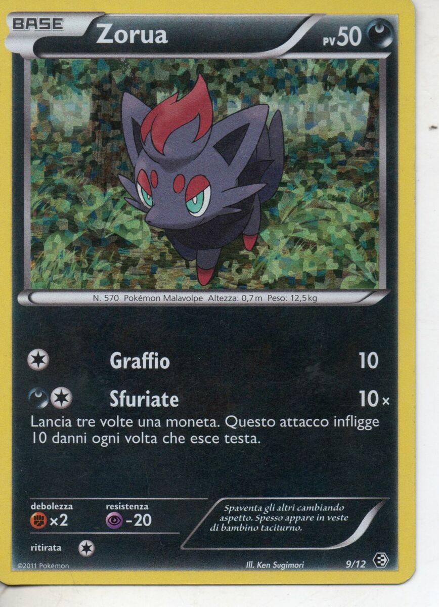 ZORUA - POKEMON CARD HOLO - N.570 - 9/12 USATA | eBay ZORUA - POKEMON CARD HOLO - N.570 - 9/12 USATA | eBay