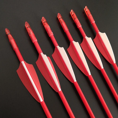 6/12pcs 31" Archery Fiberglass Arrows Target Practice Recurve Bow Hunting - Bild 38 von 49