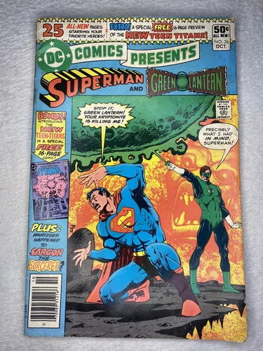 DC COMICS PRESENTS #25 1st New Teen Titans Starfire, Raven, Cyborg 1980 (N52E)