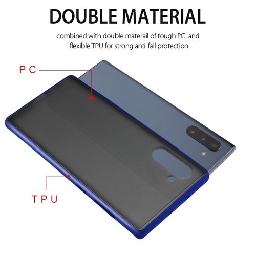Funda protectora esmerilada de goma poliuretano termoplástico híbrida a prueba de golpes de goma para Samsung Galaxy Note 10/10+ - Imagen 9 de 40