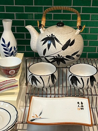 40 Assorted Chinese (20 Mun Shou) & Japanese Dishes + 10 Sets Fancy Chop-Sticks - Picture 8 of 24