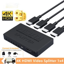 1 in 4 Out HDMI Splitter HD 4K Video HDMI Switcher Adapter For TV Box Projector