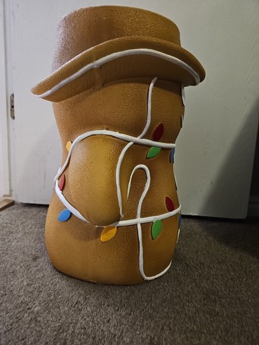 Gingerbread Cowboy Viral Food Stool Christmas Holiday Decor Side Table TikTok - Picture 3 of 5