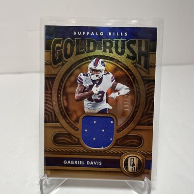 Gabriel Davis 2022 Panini Gold Standard Gold Rush Rookie Jersey Relic #D /299