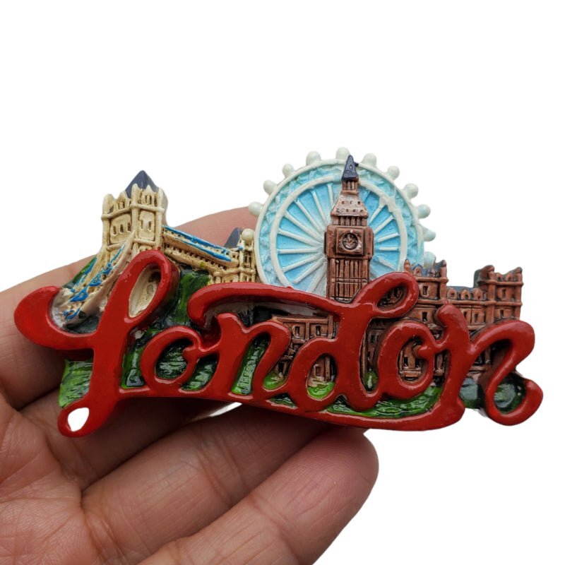 Tower Bridge Big Ben London Eye London Skyline Resin Fridge Magnet Souvenir