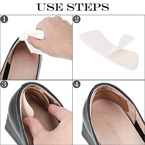 6 pares de insertos de almohadillas para el talón para zapatos suelos - Imagen 5 de 7