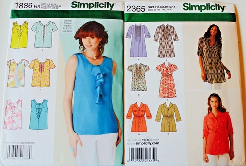 U PICK! SIMPLICITY TOP SHIRT BLOUSE HALTER CORSET TUNIC Pattern Sz 4-22 PLUS UC - Picture 6 of 57