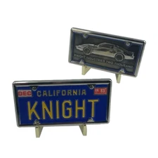 KK-017 Knight Rider KITT License Plate Challenge Coin Medallion
