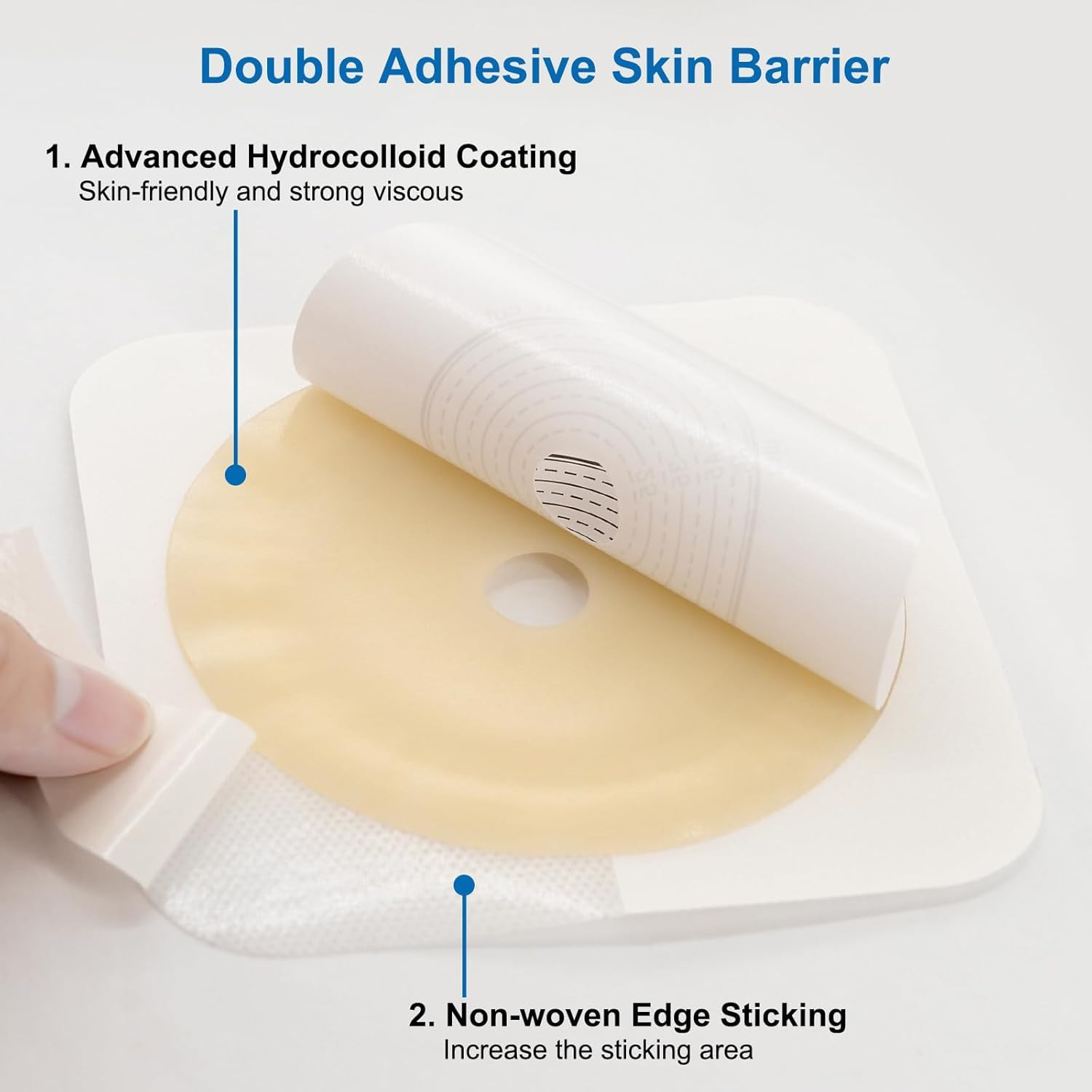 21PCS Ostomy Bags,Colostomy Supplies,Two Piece Drainable Ostomy Pouch for Ileost