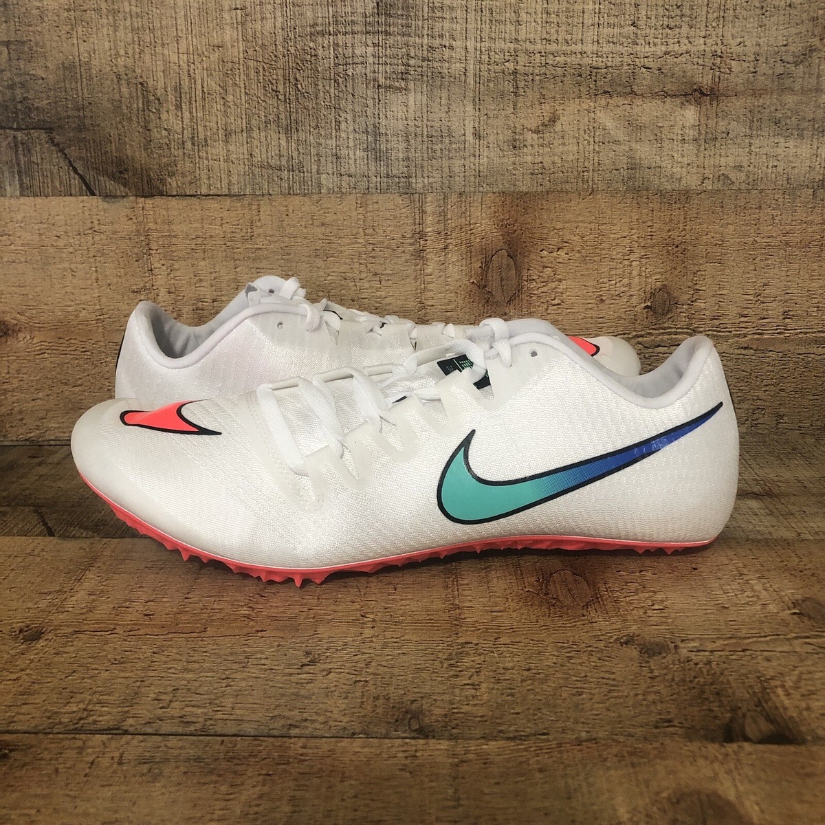 Nike Zoom Ja Fly 3 Track Shoe Spikes Men's Size 11 White Ombre New