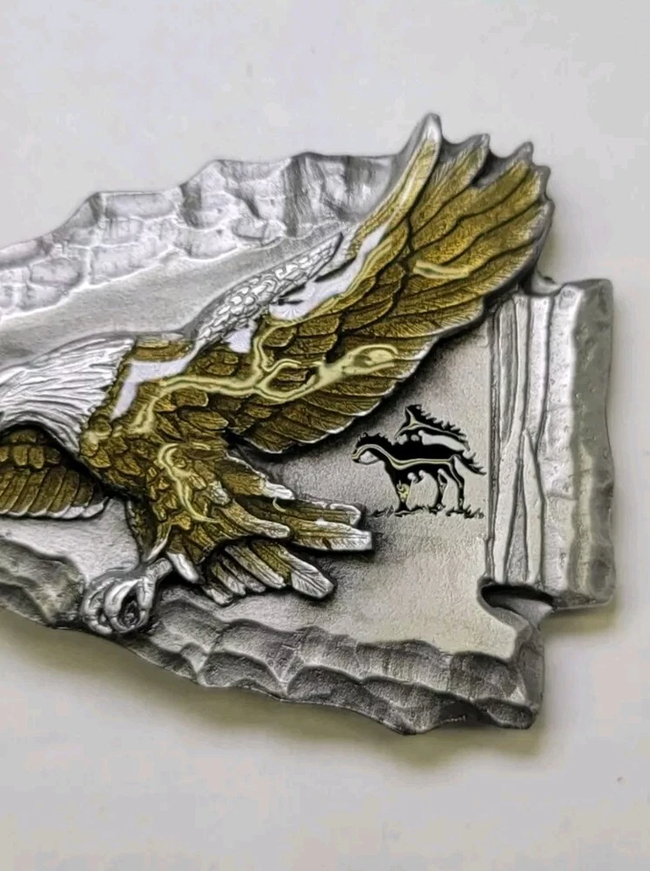 Hebilla de cinturón Arrowhead Eagle Siskiyou espíritu indio nativo americano - De colección Foto 2 de 4