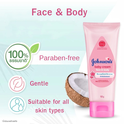Baby Cream Sensitive Skin Babies All Over Care Natural Johnson's 3 Oz 100 g x 2 - Picture 4 of 7