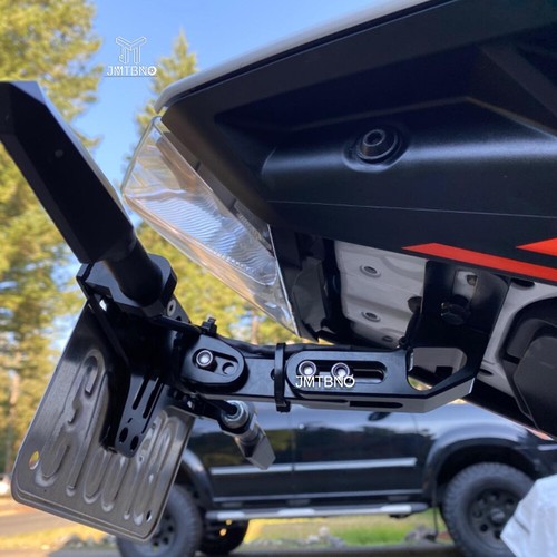 Adjustable Motorcycle Tail CNC License Plate Holder Fender Eliminator LED Light - Foto 9 di 16