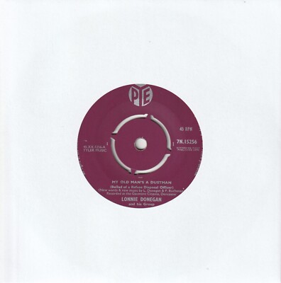 Lonnie Donegan - My Old Man's A Dustman (Pye 1960) 7'' Single