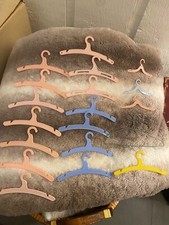 Lot Of 19 Assorted Vintage Hard Plastic And One Wire Hangers For Doll Clothes