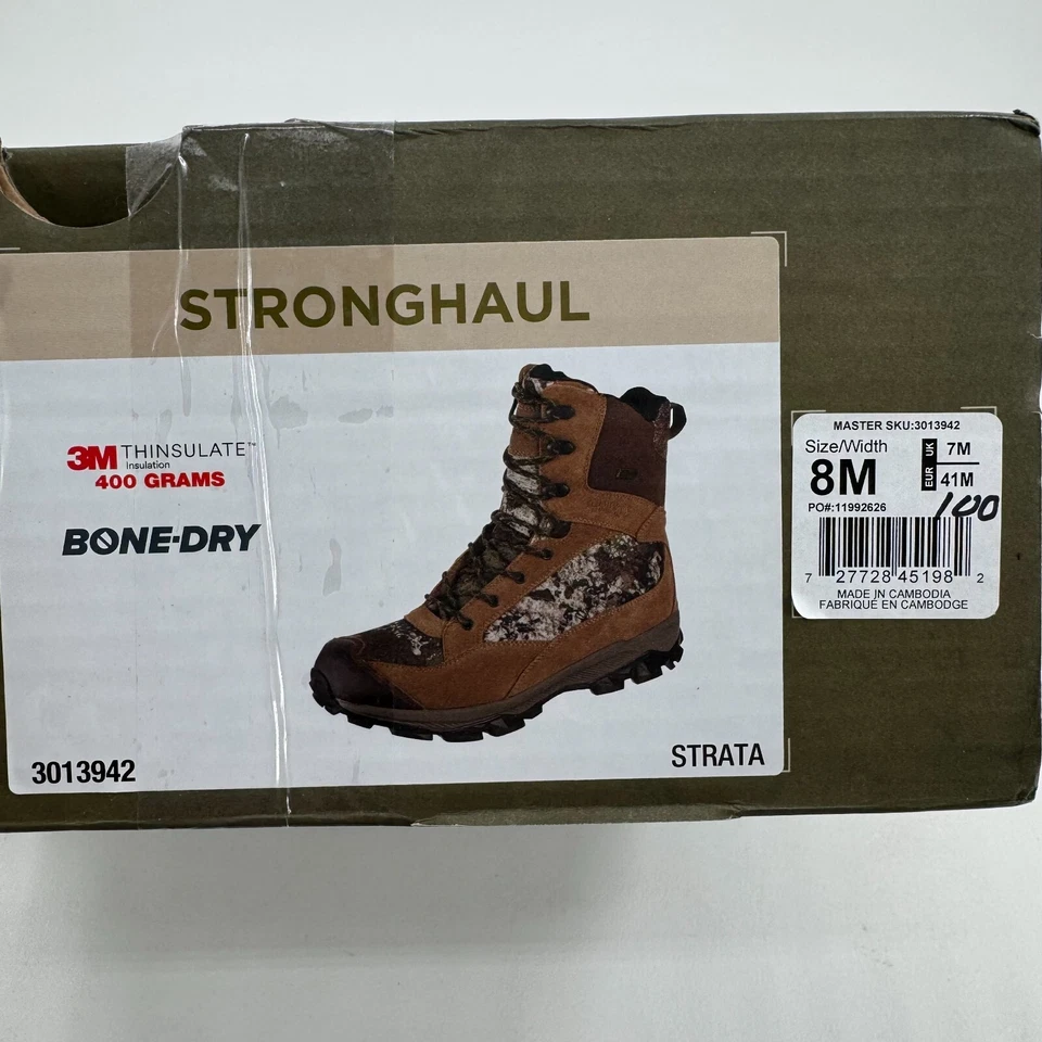 NEW RedHead Stronghaul Strata Hunting Boots MENS Brown Camo 400 Grams SIZE 8 - Image 3 of 4