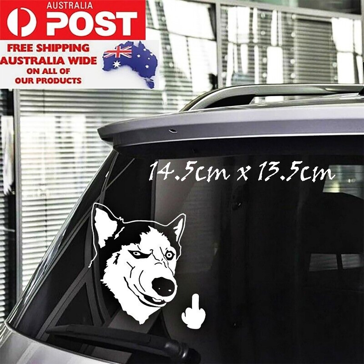 Australia Map Rude Dog PVC Rude Dog Husky Sticker Vinyl Decal For Ute Car Truck Motorbike Gift ...
