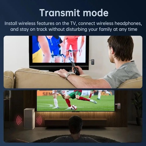Bluetooth 5.3 2-in-1 Sender Empfänger AUX Adapter Wireless für Auto TV Speake - Bild 11 von 16