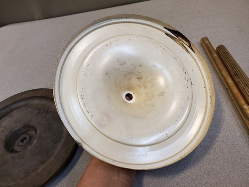 Vintage Salvaged Silver Plated Bridge Floor Lamp Parts w/ Cast Iron Base Weight - Picture 9 of 24