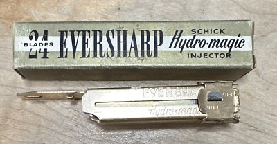 Vintage EVERSHARP Schick HYDROMAGIC 24 Injector Razor Blades New