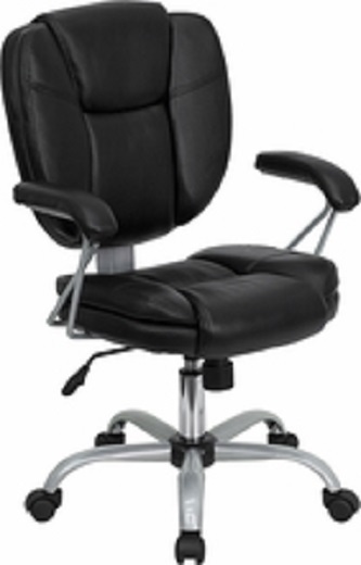 Poker Chairs Very Comfortable Adjustable Black Leather With Casters