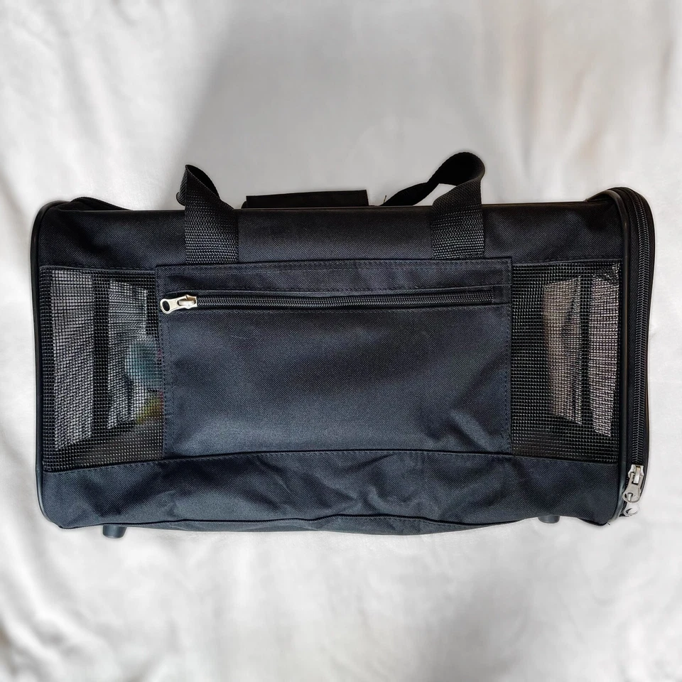 Transporte de coche de viaje para gatos perros pequeños negro Foto 4 de 4