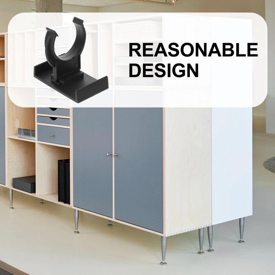  20 Pcs Black Couches Kitchen Plinth Clip Cabinet Feet Furniture - Image 4 of 4