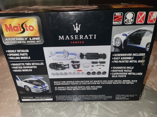 Maisto 1/24 Maserati Trofeo METAL KIT 39244 - Picture 4 of 4