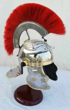 Roman Helmet Medieval Centurion Helmet with Red Plume 18G Mild Steel Armor Knigh