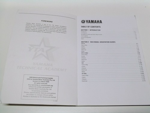 Factory Yamaha Technical Academy Motorcycle Technical Update 2009 Version 2 - Picture 4 of 4