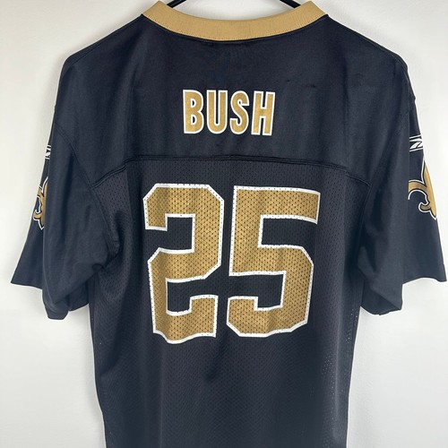 NFL Team Apparel Reebok Youth New Orleans Saints Reggie Bush 25 Black Jersey XL - Picture 6 of 10