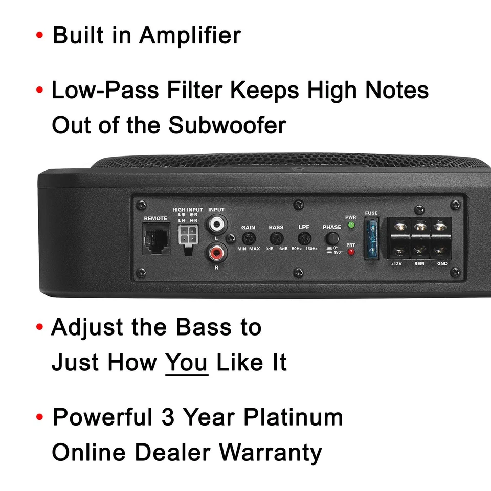 Boss 10 Inch Speaker Subwoofer With Built In Amplifier Variable Bass Boost - Image 3 of 4