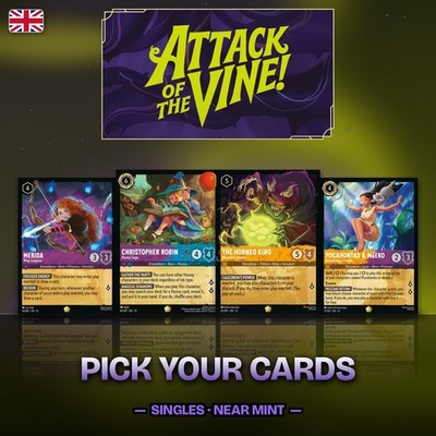 Disney Lorcana Cards Attack of the Vine! Set 13 Singles Choose English Near Mint