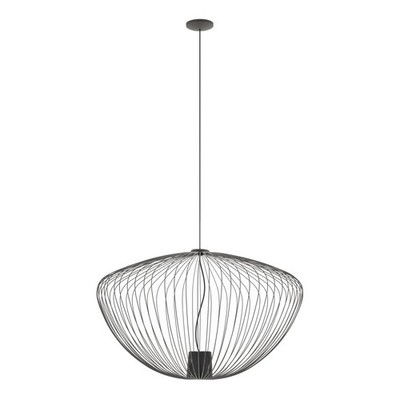 Hängelampe GU10 Esszimmer Metall Umbra Grau Modern Käfig Schirm Pendelleuchte