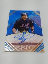 2024 TOPPS LUMINARIES HOME RUN KINGS BLUE TEAM COLOR AUTO MIKE PIAZZA 1/5 METS