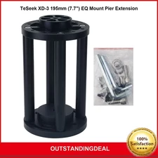 TeSeek XD-3 195mm (7.7") EQ Mount Pier Extension (Black) for EQ6 EQ3 EQ Mounts