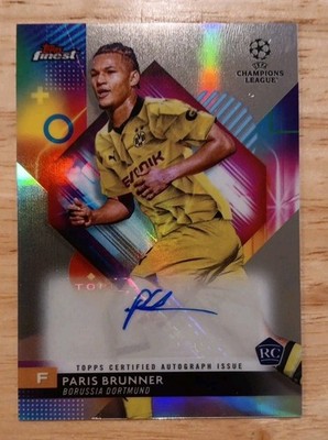 2023-24 Topps Finest UEFA Club Competitions - Autographs PARIS BRUNNER # A-PB RC