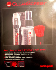 AudioQuest CleanScreen Screen Cleaning Kit 5 Piece Set New In Box